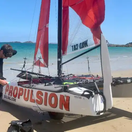 Formule 18 à vendre - (Hobie Cat WildCat) Bretagne / Saint-Lunaire