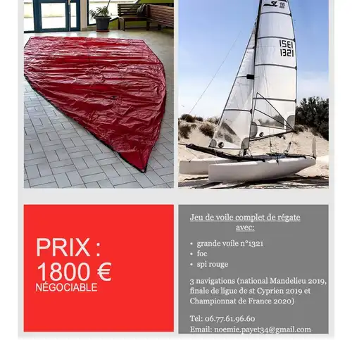 Voiles de SL 16 (Sirena) à vendre à Mauguio, Occitanie, France
